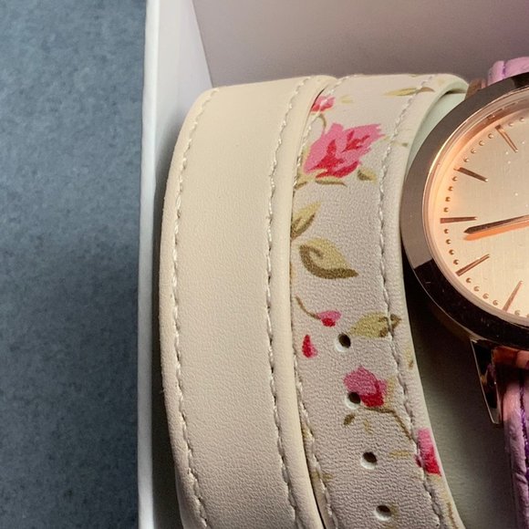 Mixit Womens Watch 5 Interchangeable Straps Barbie Rose Gold Pink Floral Reptile - Picture 3 of 8